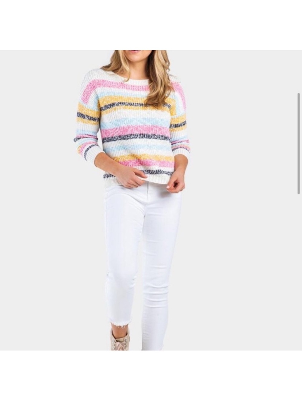 Harper Heritage striped sweater size Large